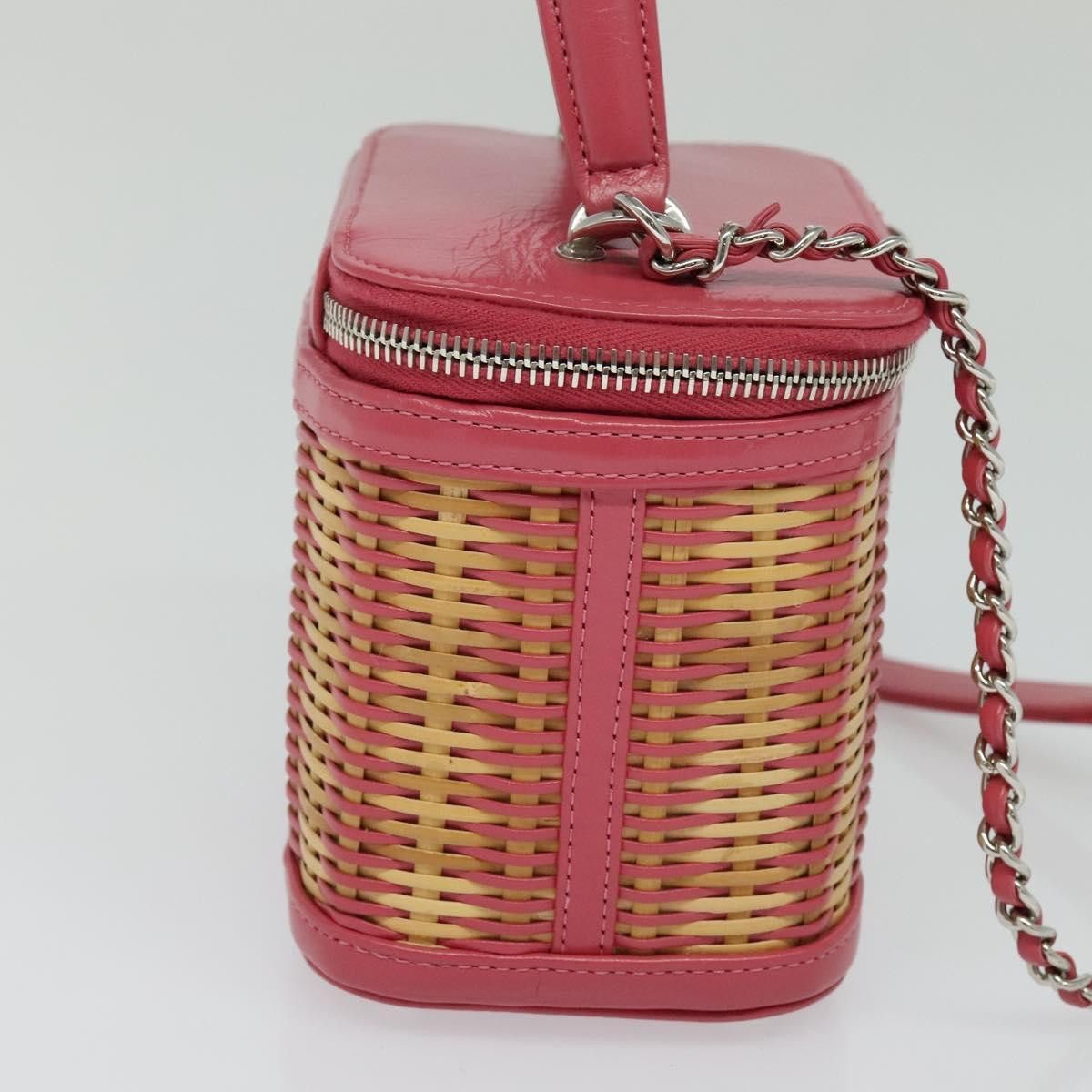 Chanel Chanel Take Away Vanity Case Rattan and Calfskin Size ONE SIZE - 3 Thumbnail