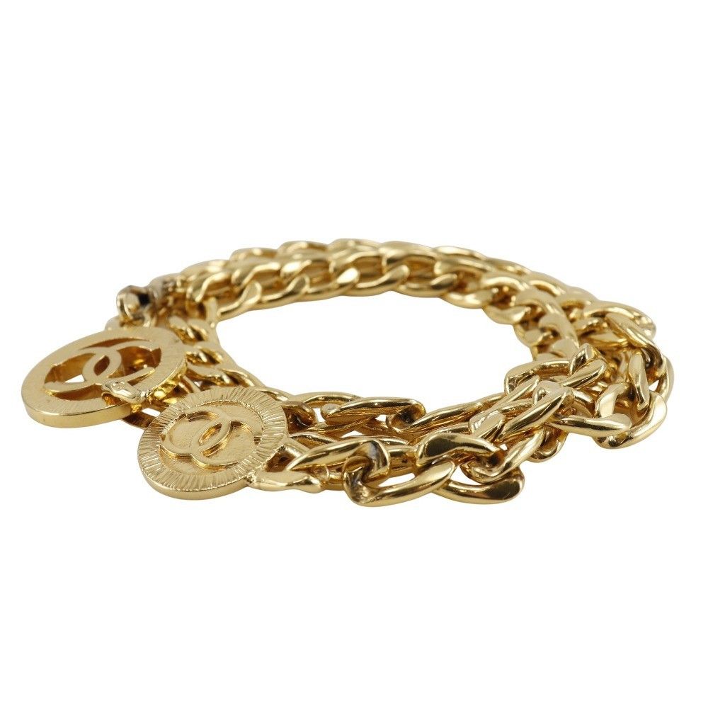 Chanel Chanel Vintage CC Chain Belt Metal and Leather Size ONE SIZE - 12 Thumbnail