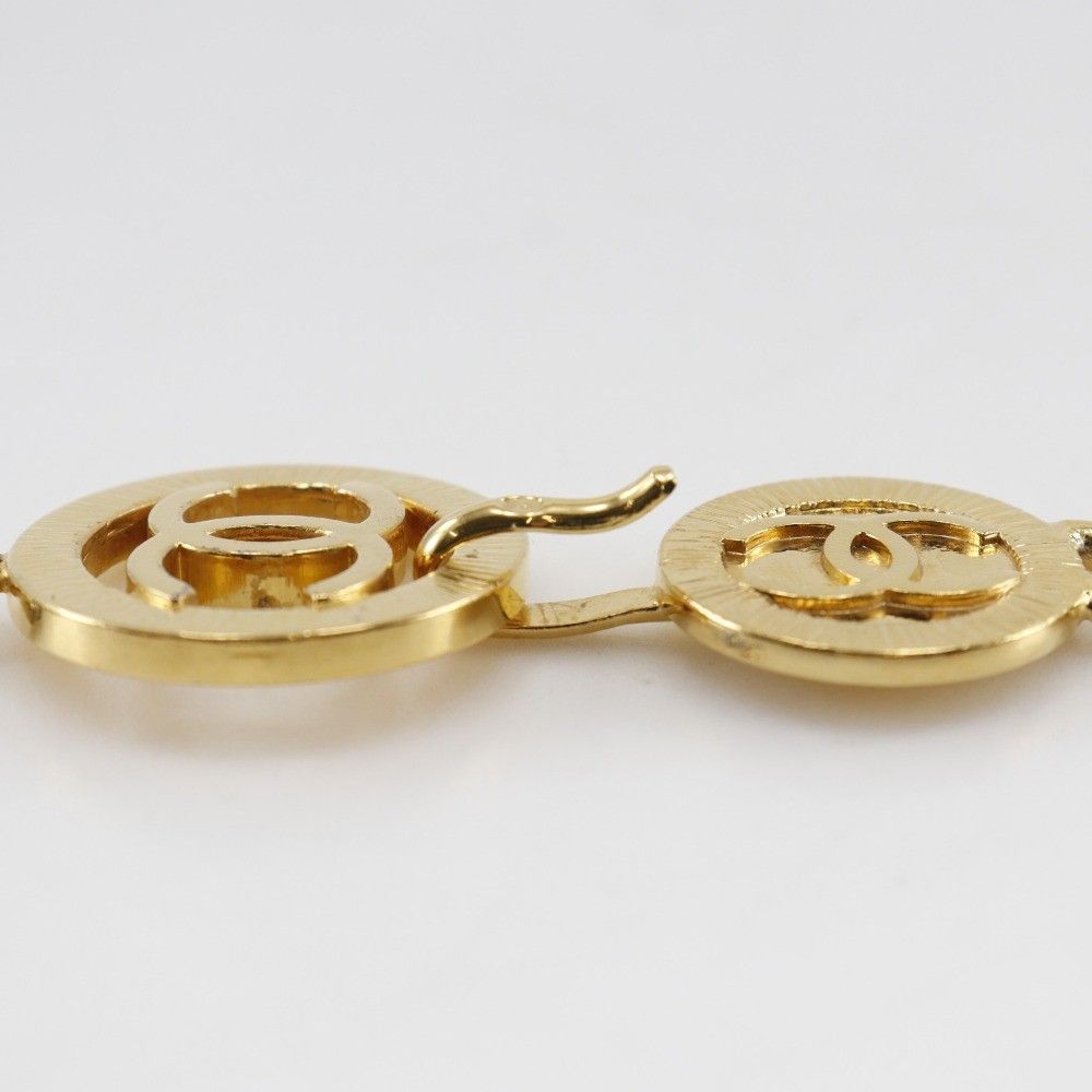 Chanel Chanel Vintage CC Chain Belt Metal and Leather Size ONE SIZE - 11 Thumbnail