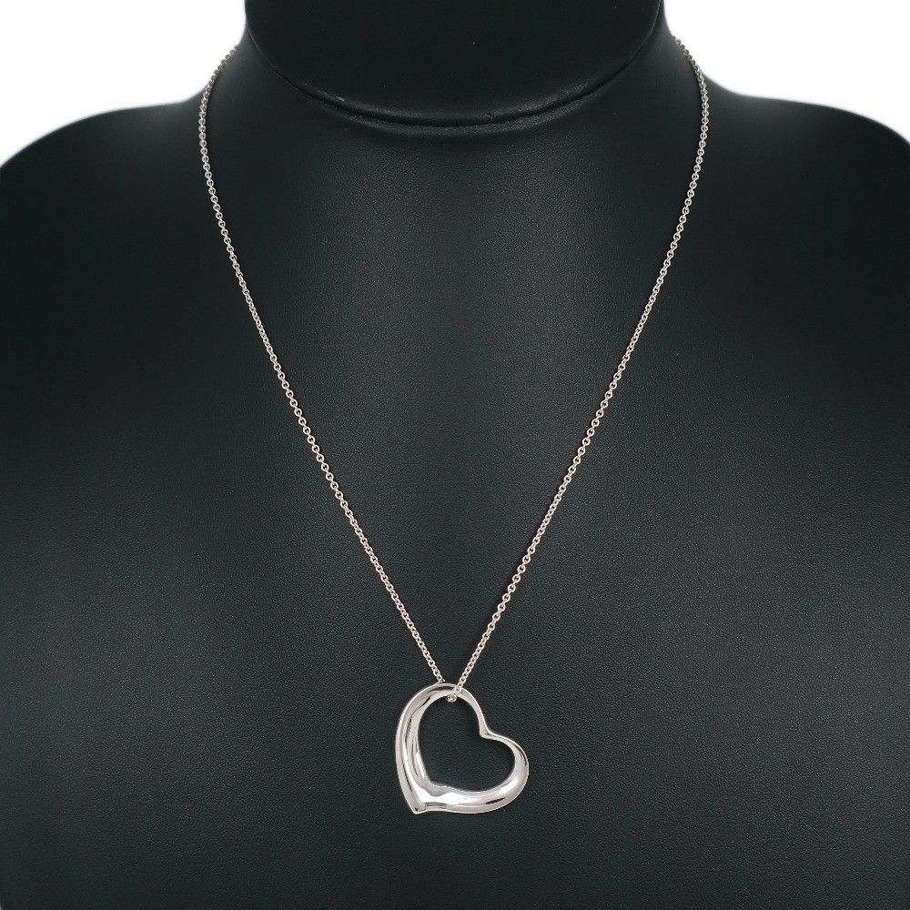 Tiffany & Co. Tiffany & Co. Elsa Peretti Open Heart Pendant Necklace Sterling Silver Size ONE SIZE - 6 Thumbnail
