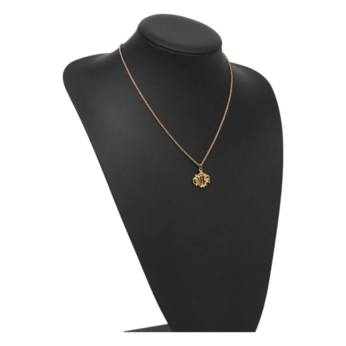 Dior Christian Dior Logo Pendant Necklace Metal Size ONE SIZE - 7 Thumbnail