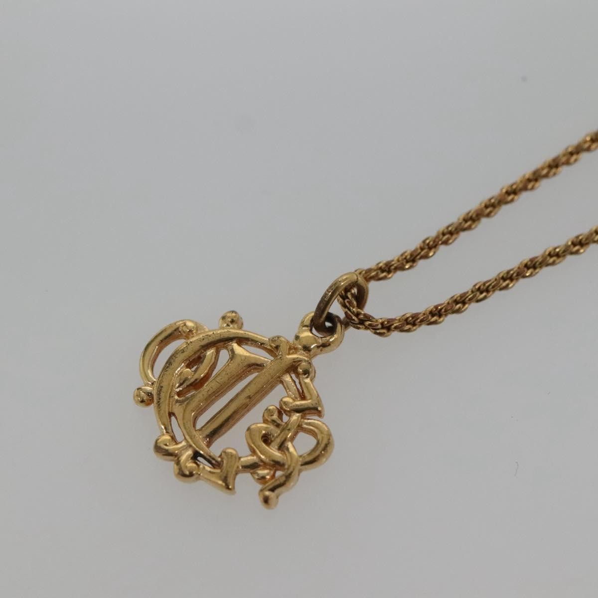 Dior Christian Dior Logo Pendant Necklace Metal Size ONE SIZE - 2 Thumbnail