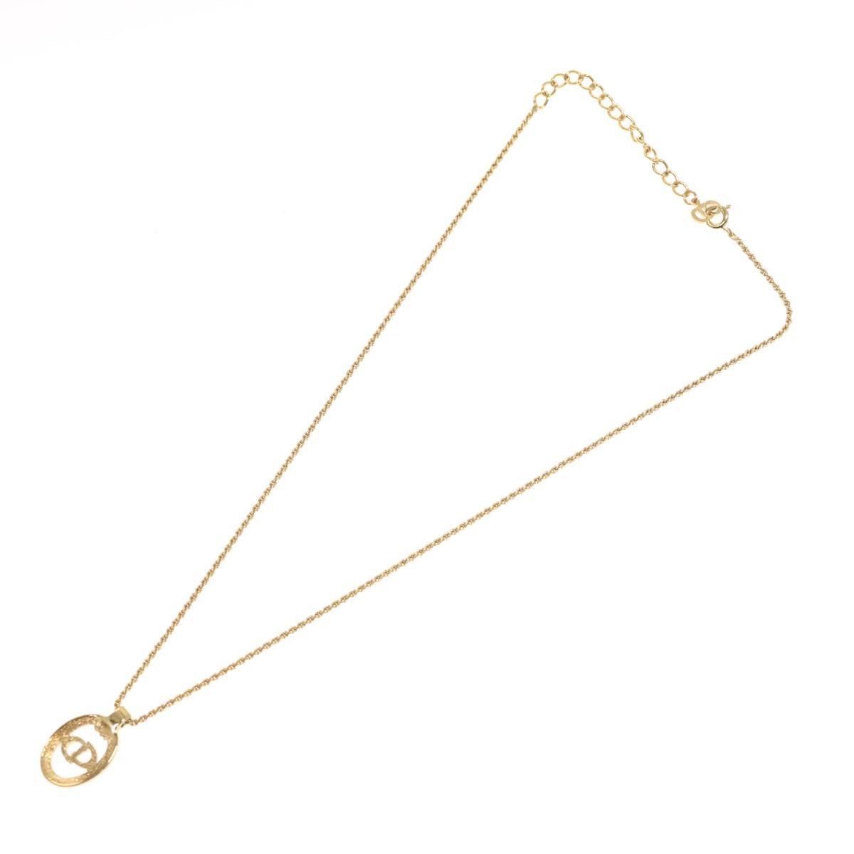 Dior Christian Dior CD Pendant Necklace Gold-plated Size ONE SIZE - 2 Thumbnail