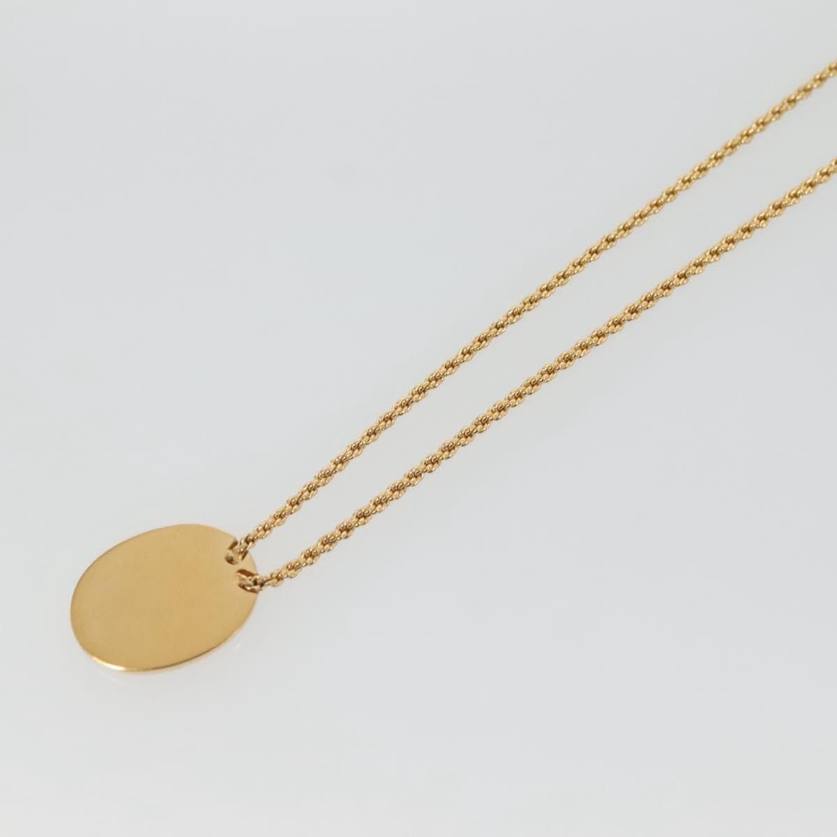 Dior Christian Dior Vintage Logo Round Pendant Necklace Metal Size ONE SIZE - 9 Thumbnail