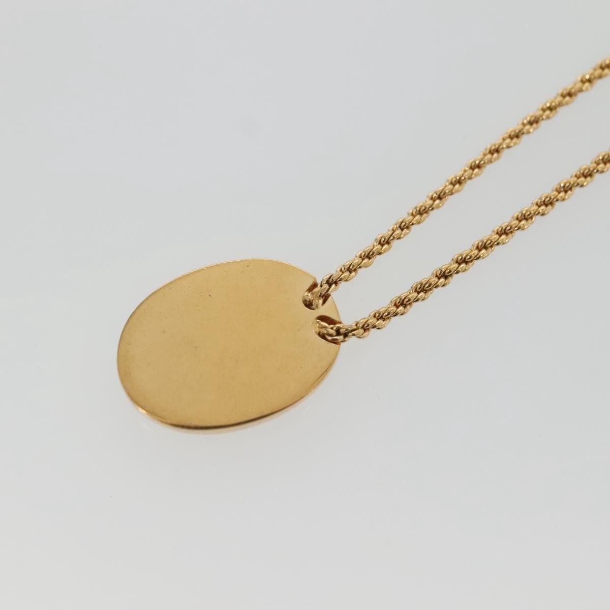 Dior Christian Dior Vintage Logo Round Pendant Necklace Metal Size ONE SIZE - 2 Thumbnail