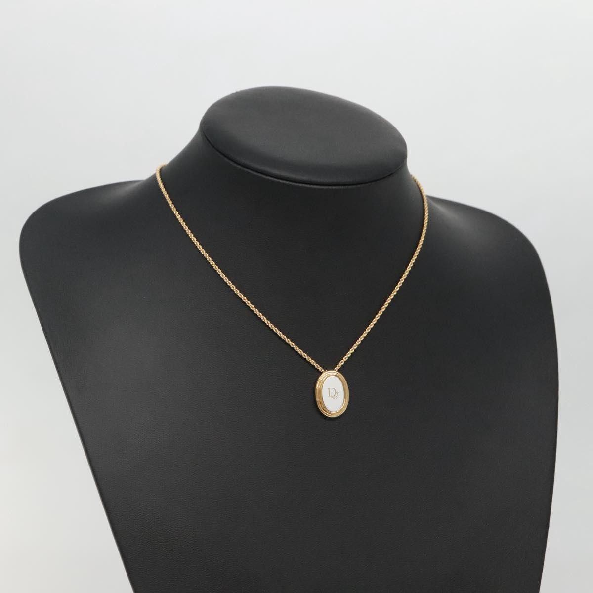 Dior Christian Dior Vintage Logo Round Pendant Necklace Metal Size ONE SIZE - 7 Thumbnail