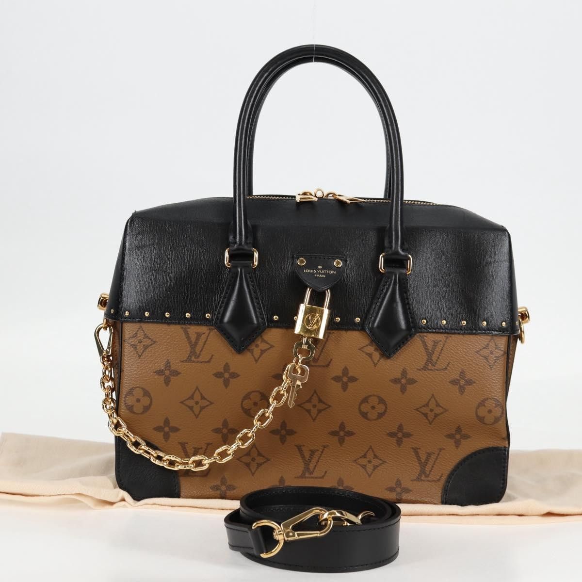 Louis Vuitton Louis Vuitton City Malle Handbag Reverse Monogram Canvas and Leather Size ONE SIZE - 17 Thumbnail