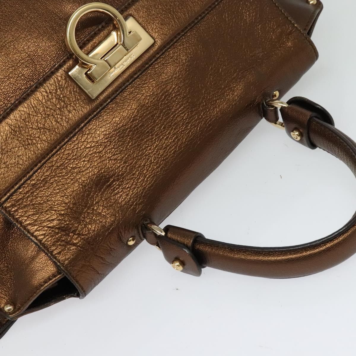 Salvatore Ferragamo Salvatore Ferragamo Sofia Satchel Leather Size ONE SIZE - 16 Thumbnail