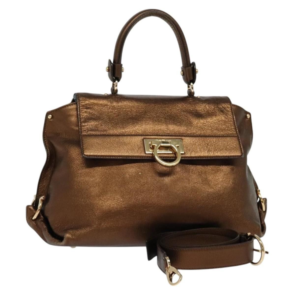 Salvatore Ferragamo Salvatore Ferragamo Sofia Satchel Leather Size ONE SIZE - 13 Thumbnail
