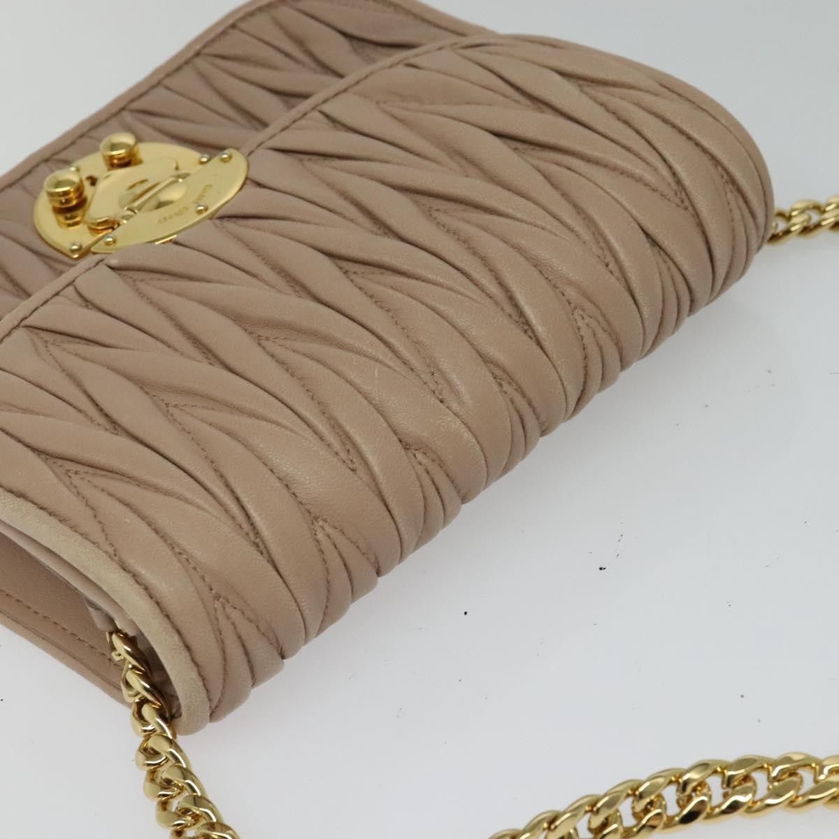 Miu Miu Miu Miu Chain Flap Crossbody Bag Matelasse Leather Size ONE SIZE - 24 Thumbnail