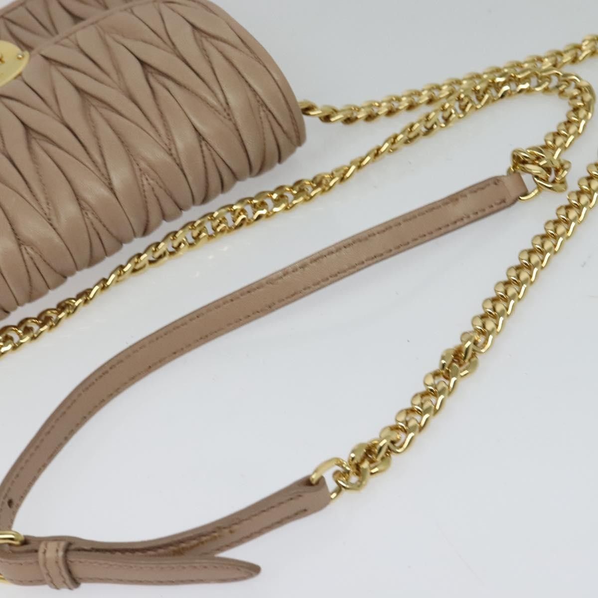 Miu Miu Miu Miu Chain Flap Crossbody Bag Matelasse Leather Size ONE SIZE - 13 Thumbnail