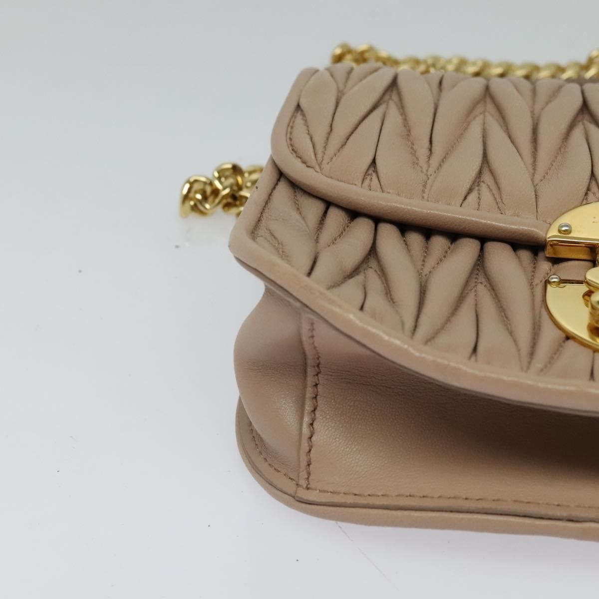 Miu Miu Miu Miu Chain Flap Crossbody Bag Matelasse Leather Size ONE SIZE - 9 Thumbnail