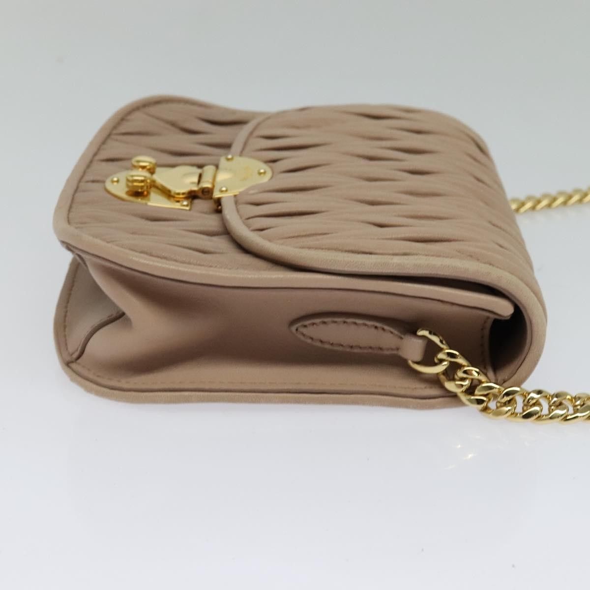 Miu Miu Miu Miu Chain Flap Crossbody Bag Matelasse Leather Size ONE SIZE - 4 Thumbnail