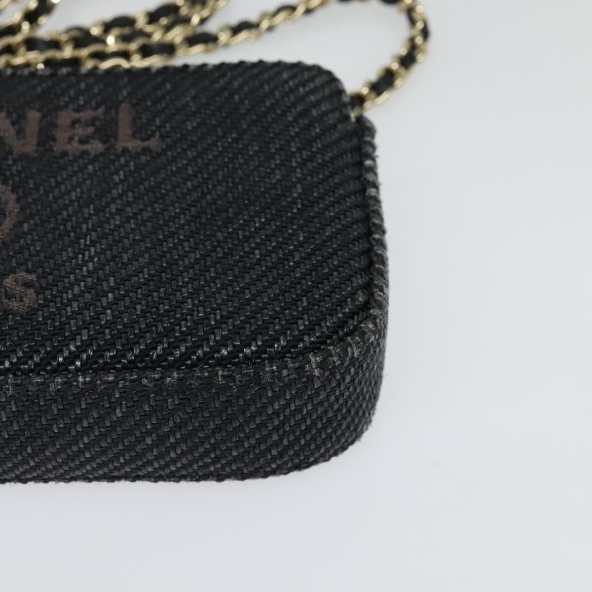 Chanel Chanel Deauville Chain wallet Raffia Size ONE SIZE - 9 Thumbnail