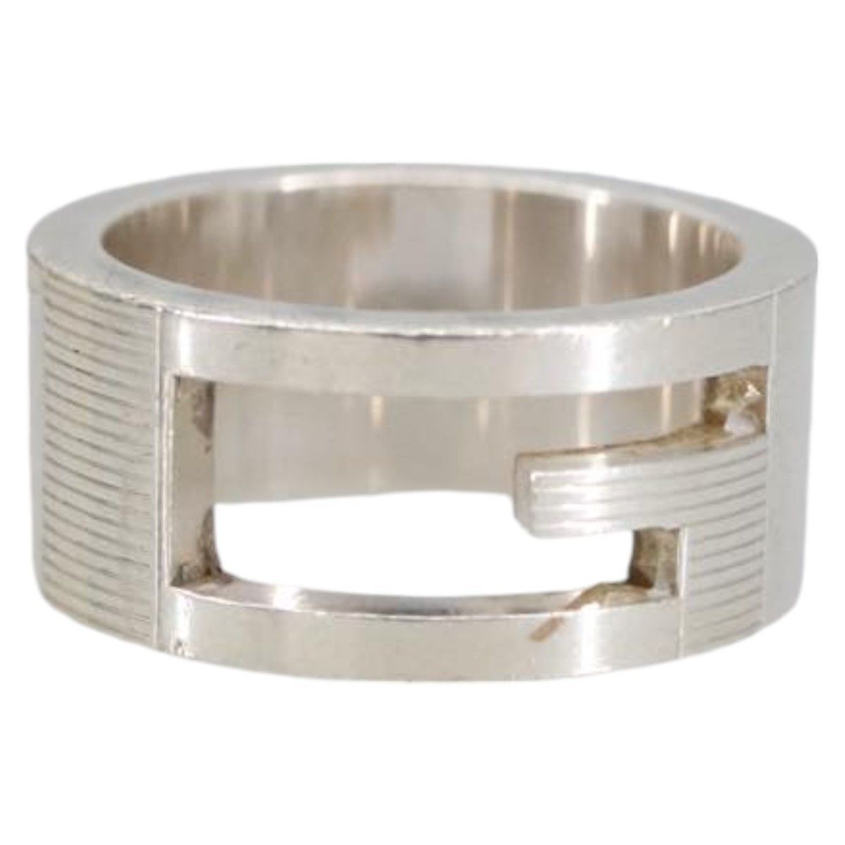 Gucci Gucci G Band Ring Silver 925 Size ONE SIZE - 3 Thumbnail