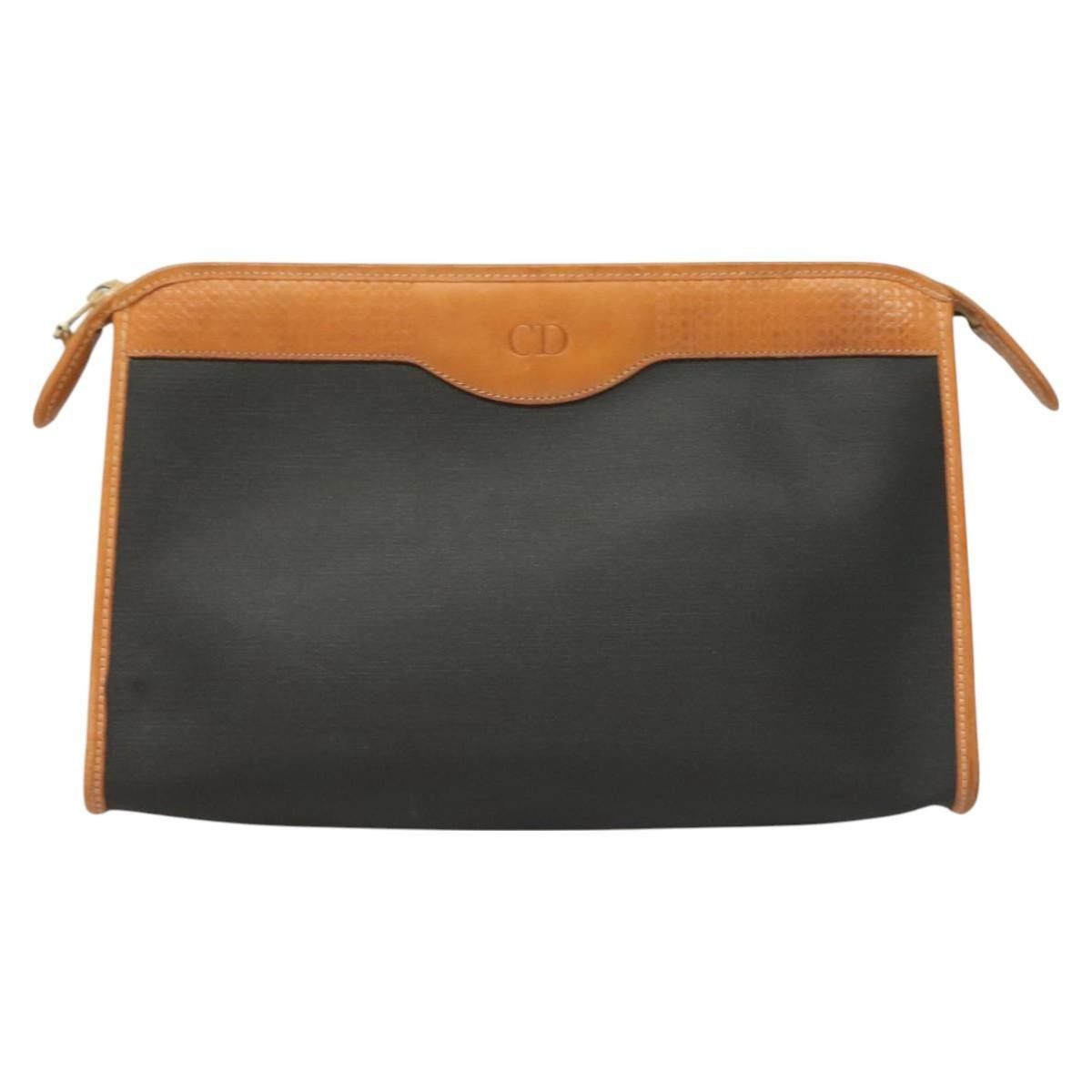Dior Christian Dior Vintage Zip Pochette Canvas and leather Size ONE SIZE - 18 Thumbnail