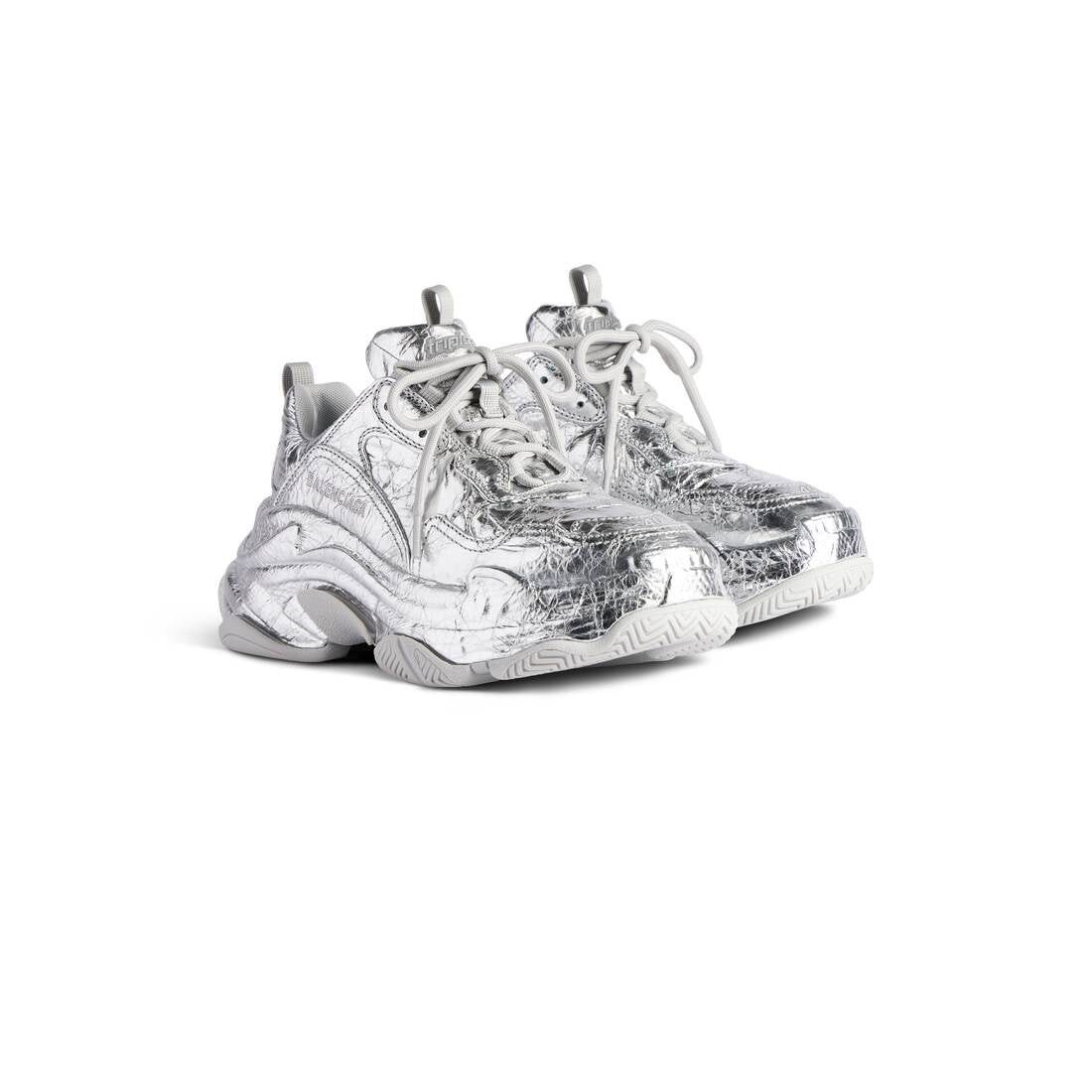 Balenciaga Balenciaga Triple S Metallic Sneakers SIZE 43 Size ONE SIZE - 2 Thumbnail