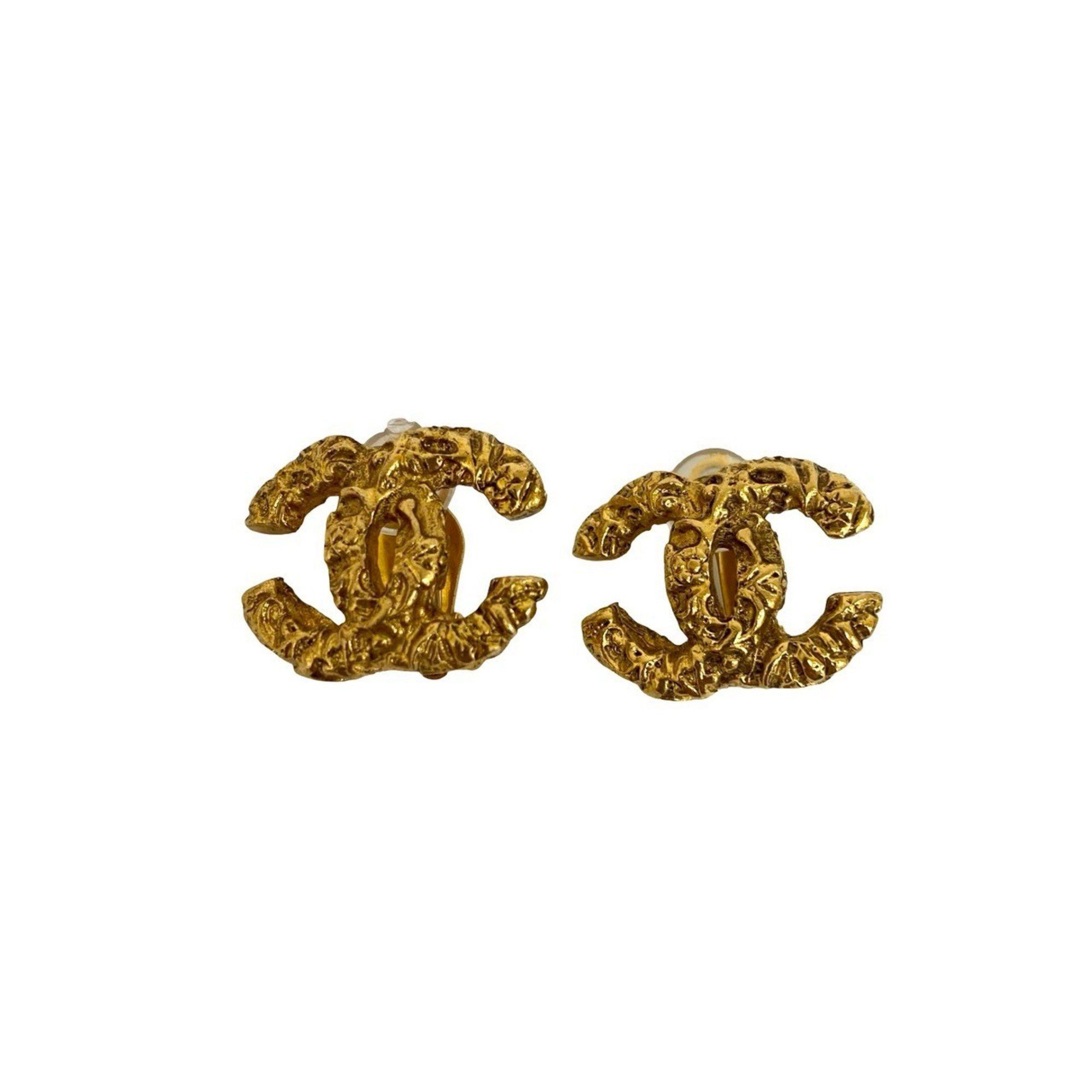 Chanel CHANEL Coco Mark Lava Earrings and Ear Cuffs, Gold, 109-7 Size ONE SIZE - 4 Thumbnail