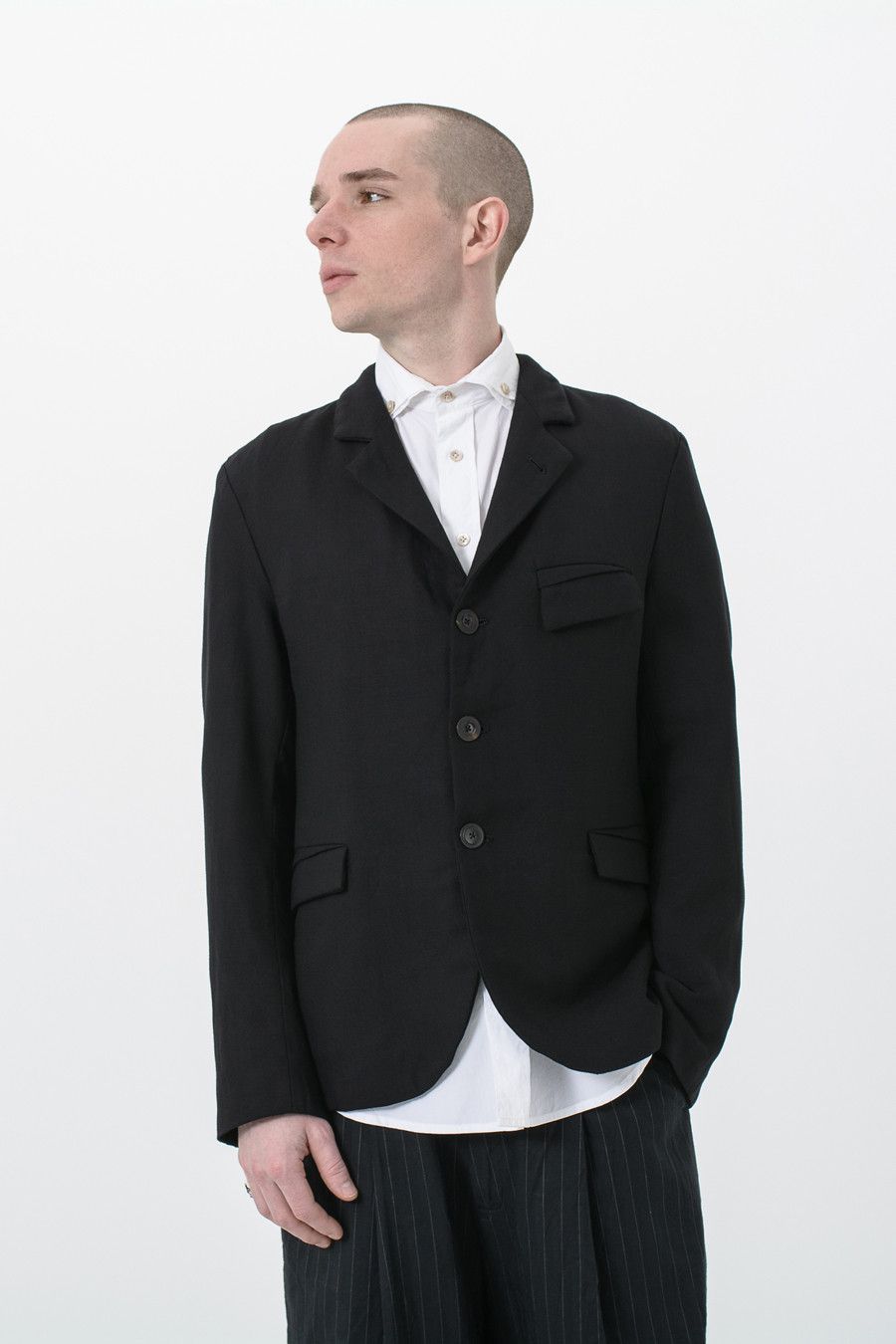 Geoffrey B. Small Biella Pure Tasmania Extrafine Wool Jacket Size US XS / EU 42 / 0 - 1 Thumbnail