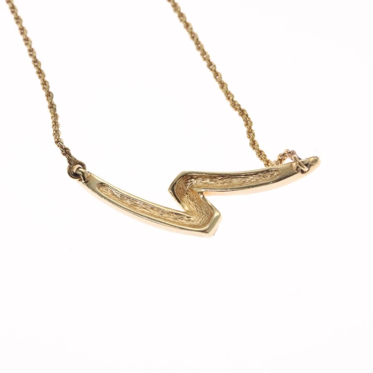 Dior Christian Dior CD Pendant Necklace Gold-plated Size ONE SIZE - 3 Thumbnail