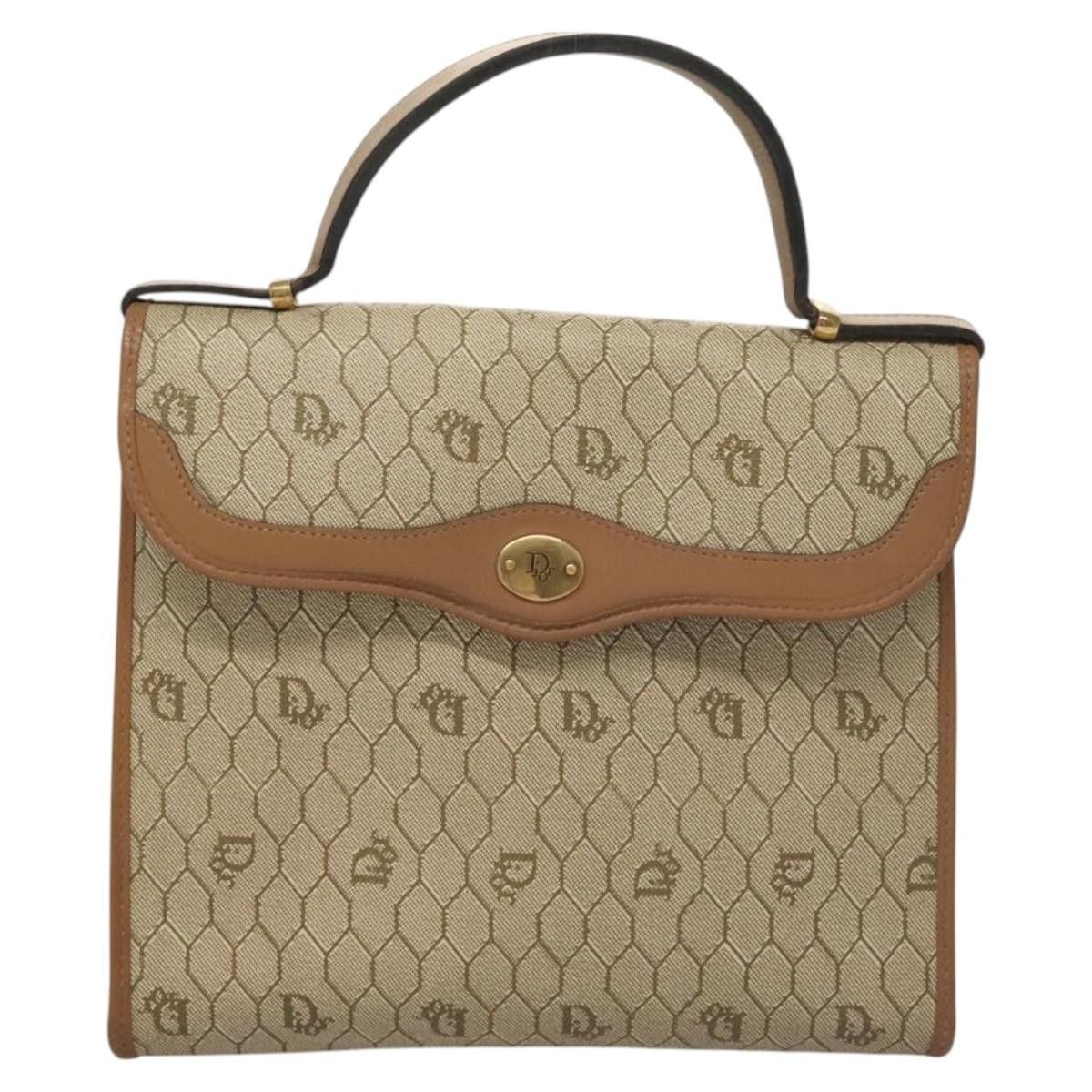 Dior Christian Dior Vintage Honeycomb Handbag Canvas Leather Size ONE SIZE - 17 Thumbnail