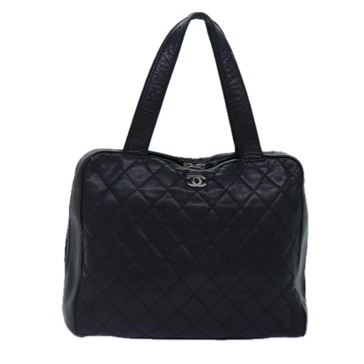 Chanel Chanel Vintage CC Zip Around Bowler Bag Quilted Caviar Size ONE SIZE - 23 Thumbnail