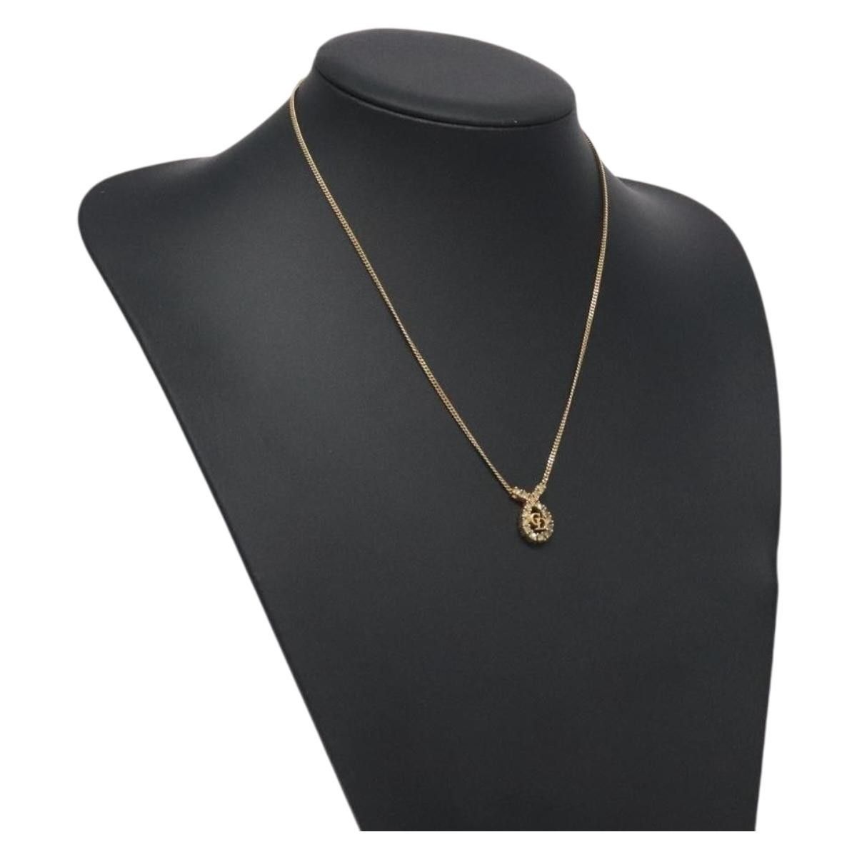 Dior Christian Dior CD Pendant Necklace Gold-plated Size ONE SIZE - 9 Thumbnail