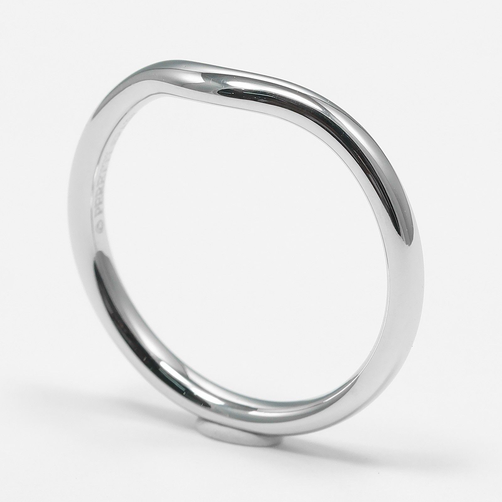 Tiffany & Co. Tiffany & Co. Elsa Peretti Curved Wedding Band Ring Platinum Size ONE SIZE - 7 Thumbnail