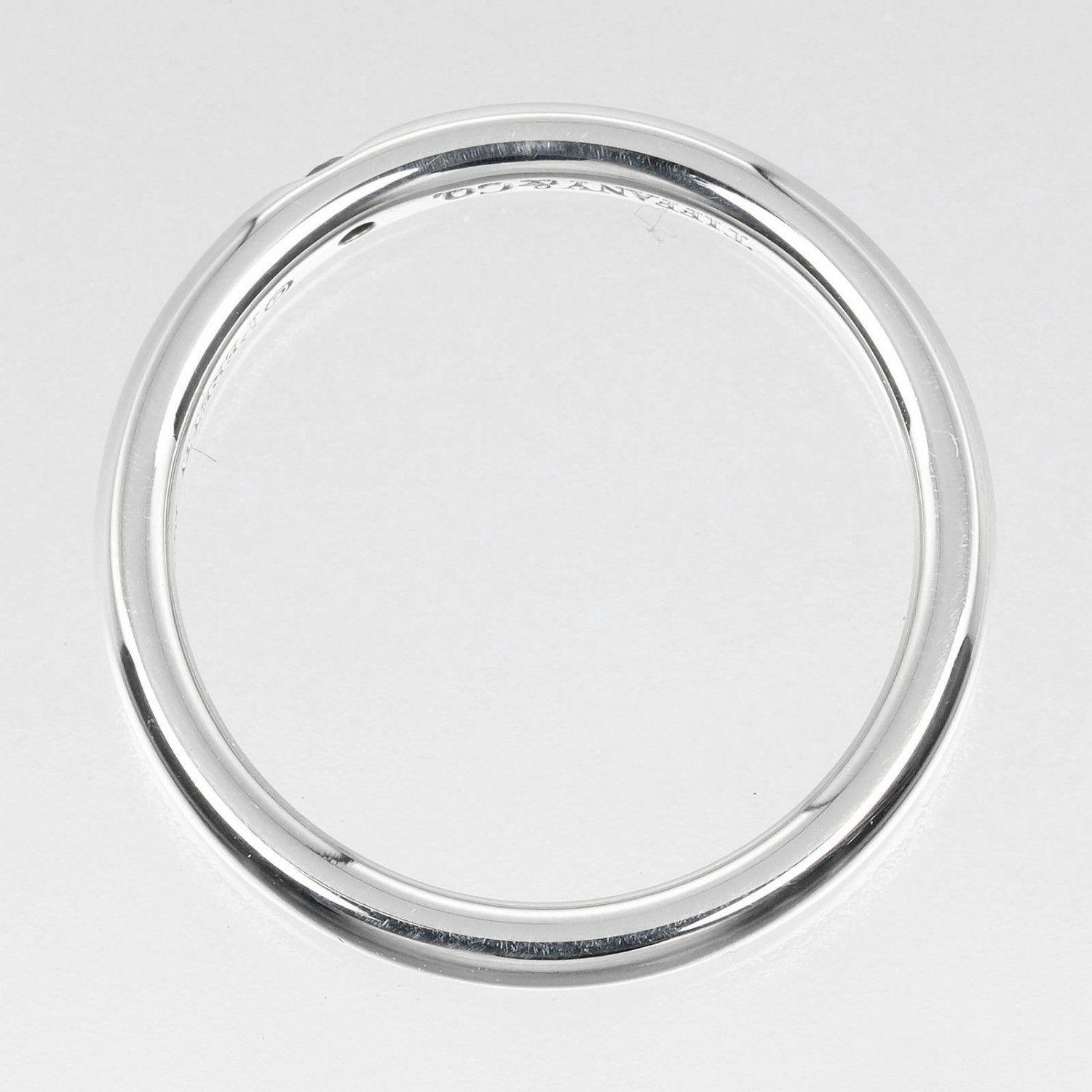 Tiffany & Co. Tiffany & Co. Elsa Peretti 1 Diamond Stacking Band Ring Silver 925 with Pink Saphir Size ONE SIZE - 5 Thumbnail
