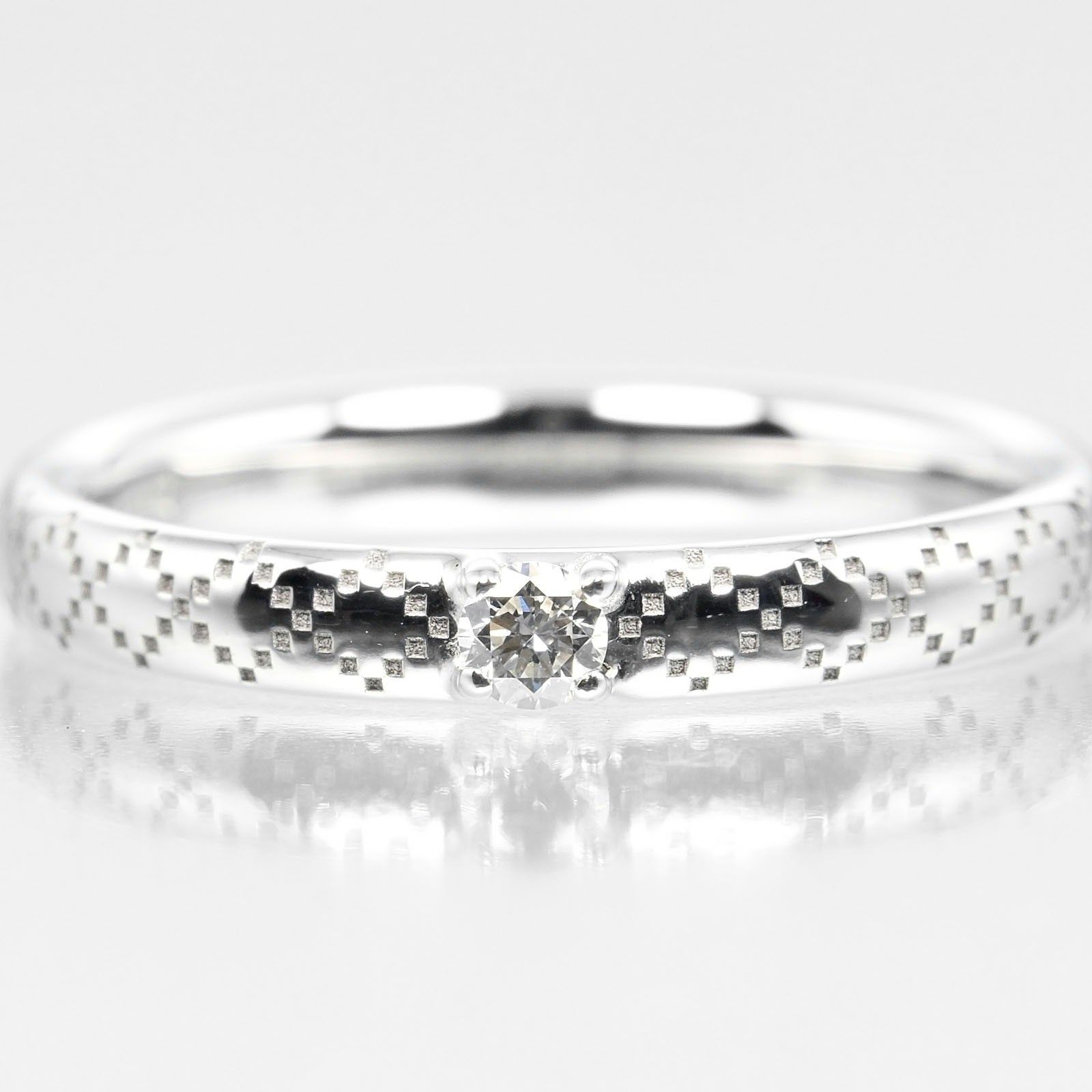Gucci Gucci Diamantissima Ring 18K White Gold and Diamond Size ONE SIZE - 2 Thumbnail