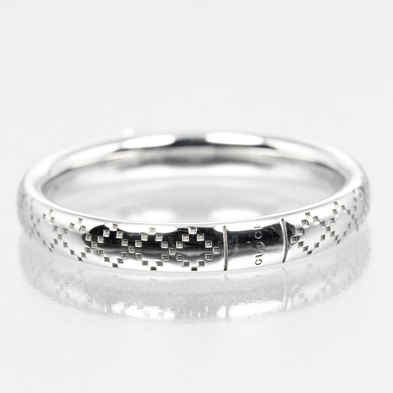 Gucci Gucci Diamantissima Ring 18K White Gold and Diamond Size ONE SIZE - 3 Thumbnail