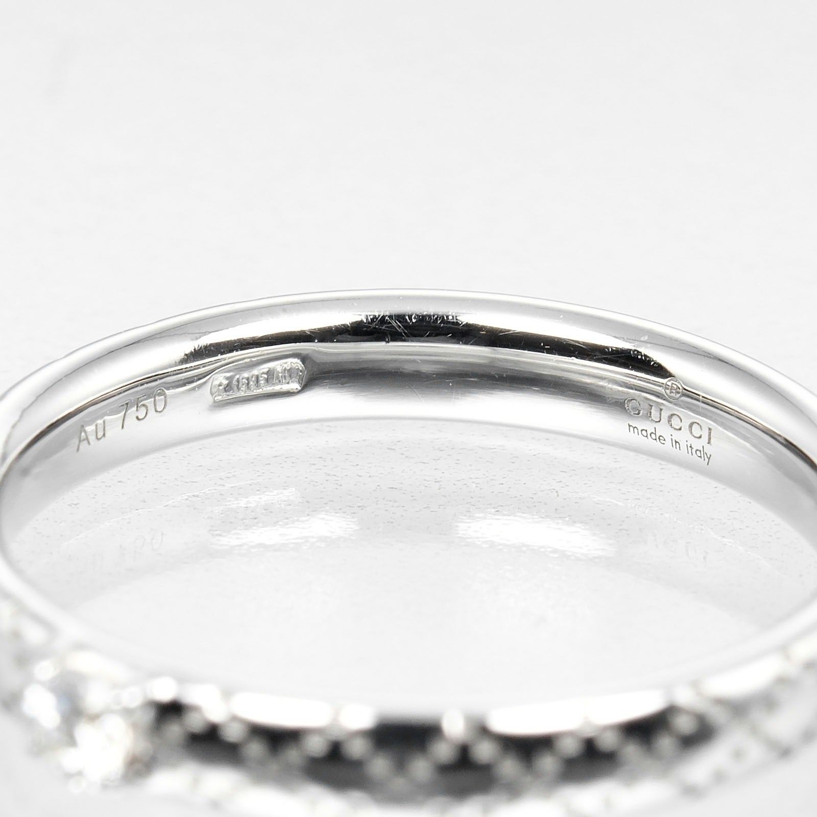Gucci Gucci Diamantissima Ring 18K White Gold and Diamond Size ONE SIZE - 7 Thumbnail