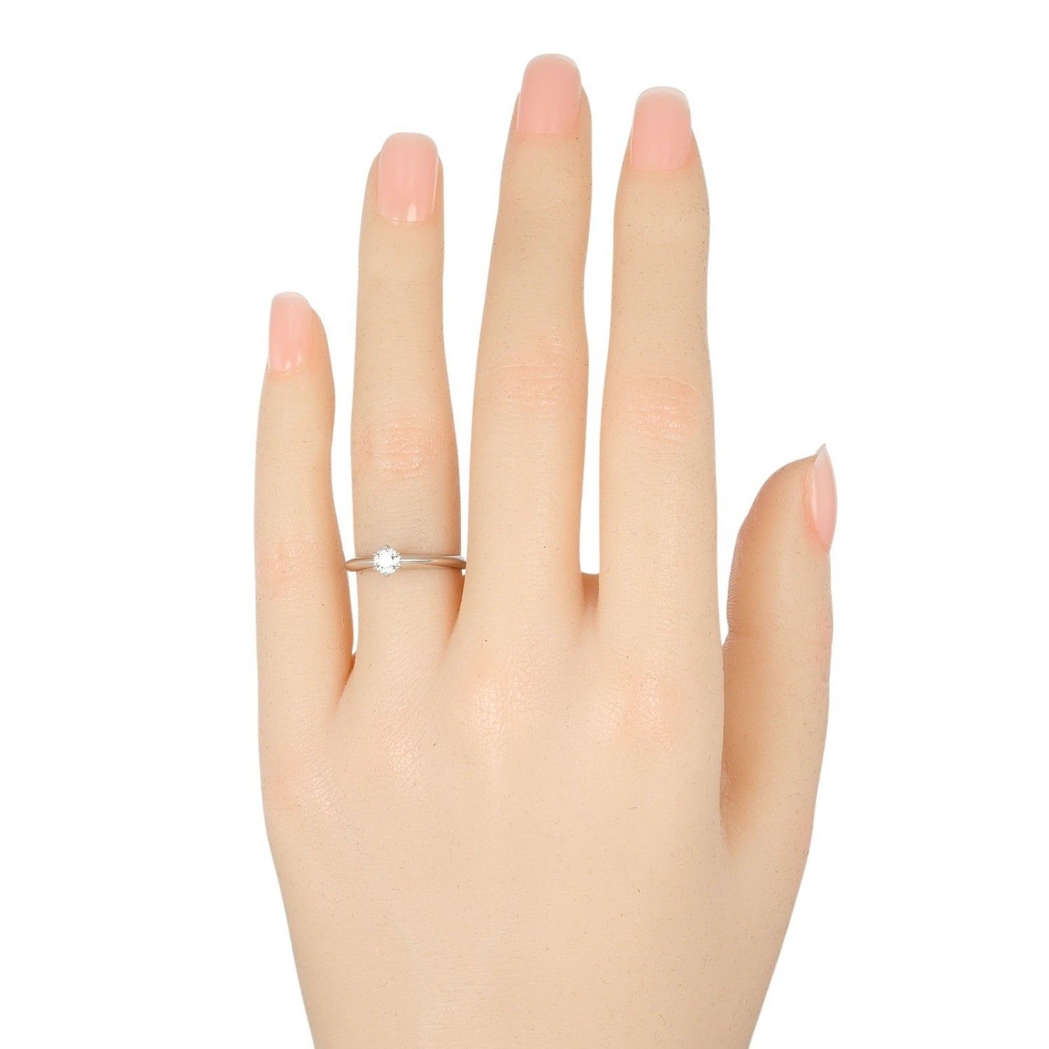 Tiffany & Co. Tiffany & Co. Tiffany Setting Solitaire Ring Platinum with RBC Diamond I/VS1 Size ONE SIZE - 9 Thumbnail