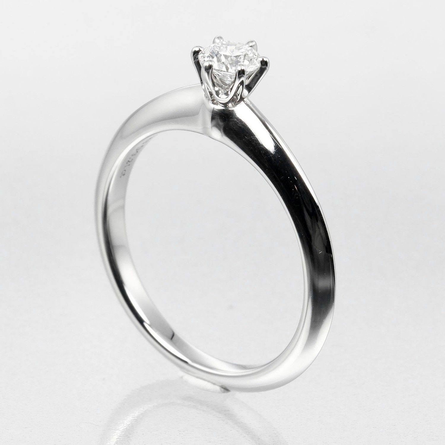 Tiffany & Co. Tiffany & Co. Tiffany Setting Solitaire Ring Platinum with RBC Diamond I/VS1 Size ONE SIZE - 2 Thumbnail