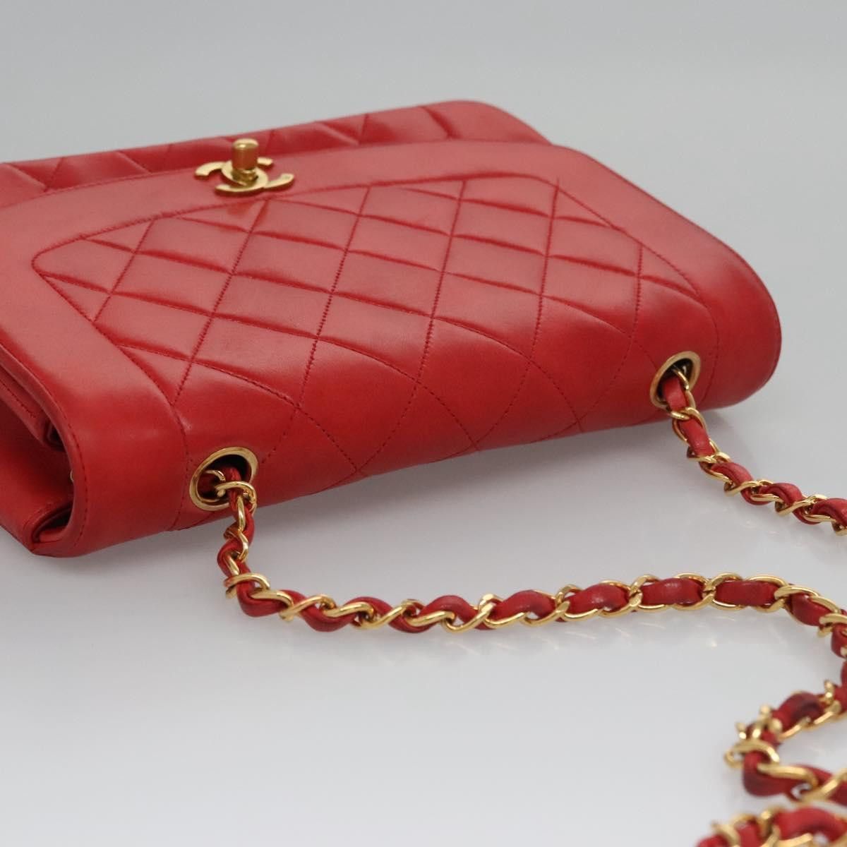 Chanel Chanel Vintage Diana Flap Bag Quilted Lambskin Size ONE SIZE - 6 Thumbnail