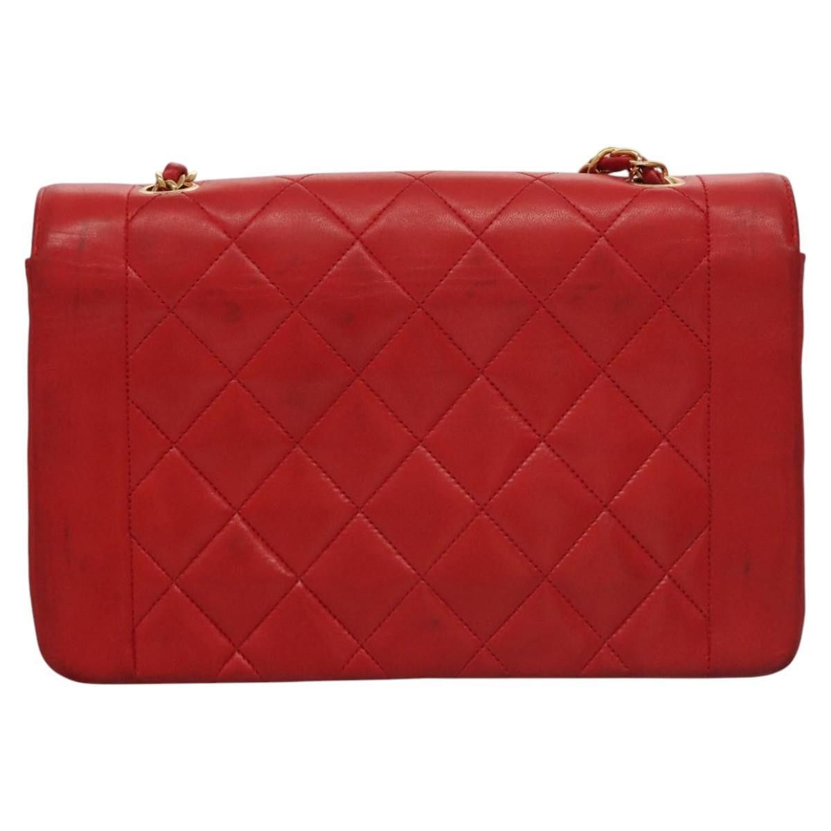 Chanel Chanel Vintage Diana Flap Bag Quilted Lambskin Size ONE SIZE - 2 Thumbnail