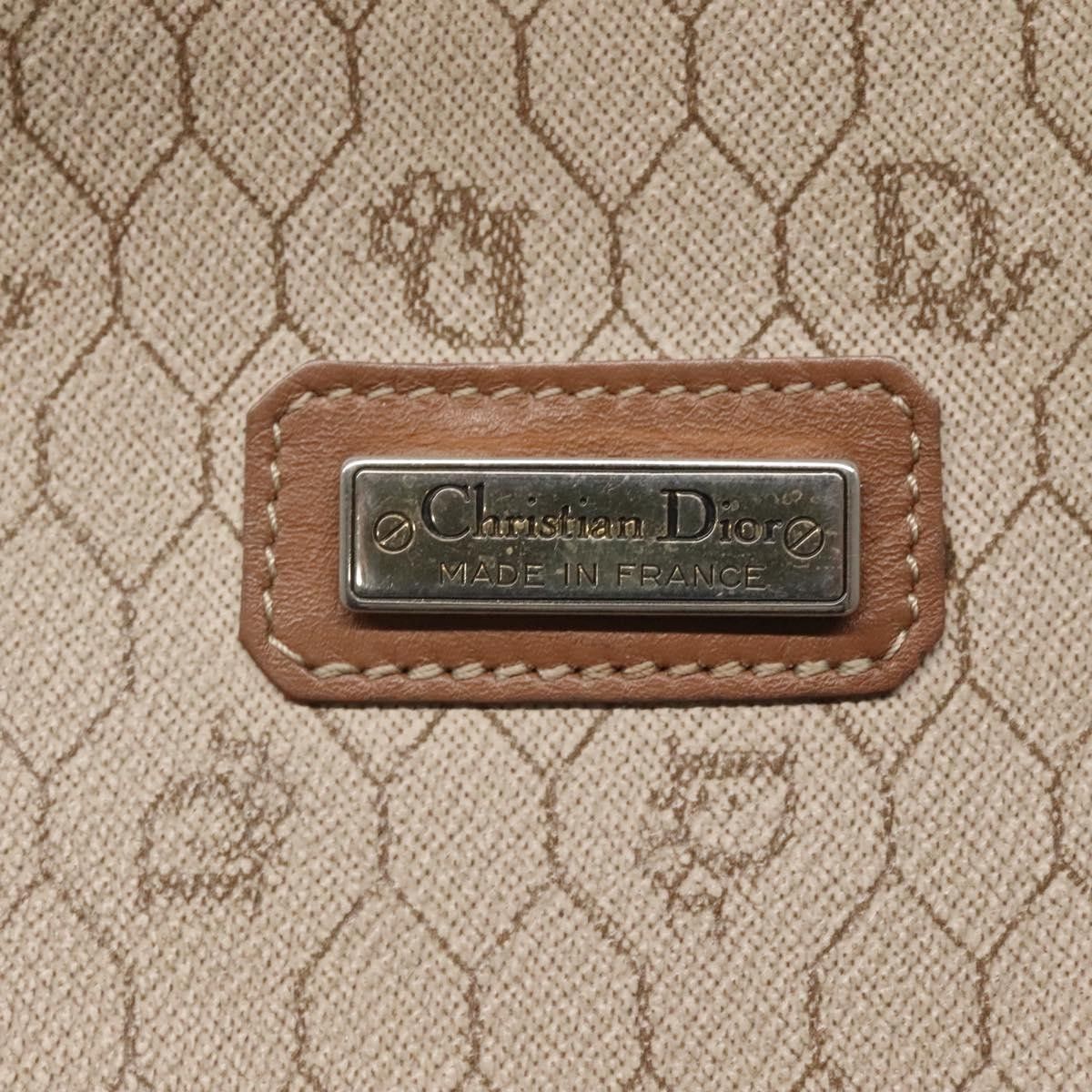 Dior Christian Dior Vintage Honeycomb Zip Pouch Coated Canvas Size ONE SIZE - 6 Thumbnail
