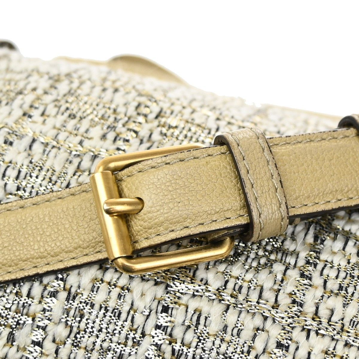 Chloe Chloe Elsie Shoulder Bag Tweed Leather Size ONE SIZE - 11 Thumbnail