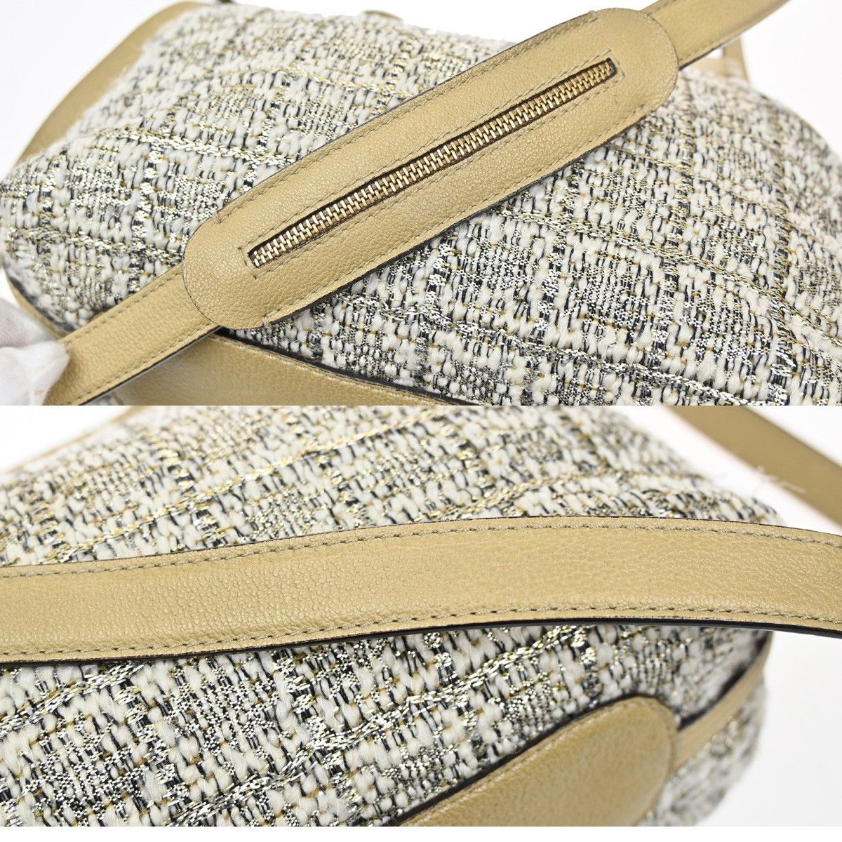 Chloe Chloe Elsie Shoulder Bag Tweed Leather Size ONE SIZE - 12 Thumbnail