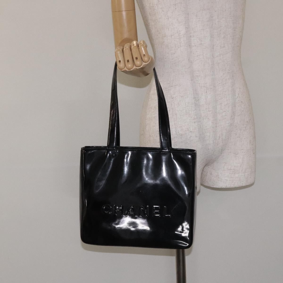 Chanel Chanel Vintage Embossed Logo Shoulder Bag Patent Size ONE SIZE - 13 Thumbnail