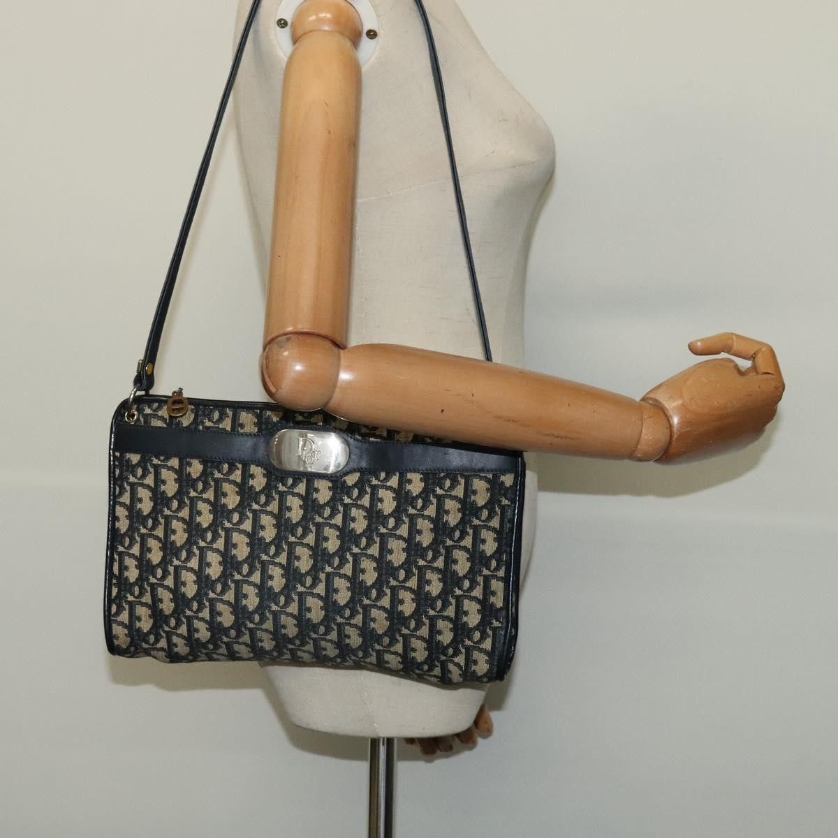 Dior Christian Dior Vintage Trotter Shoulder Bag Canvas Size ONE SIZE - 12 Thumbnail
