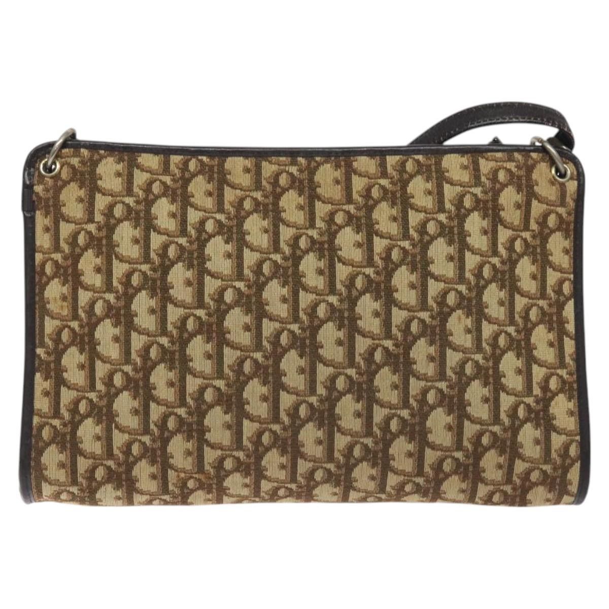 Dior Christian Dior Vintage Trotter Shoulder Bag Canvas Size ONE SIZE - 2 Thumbnail