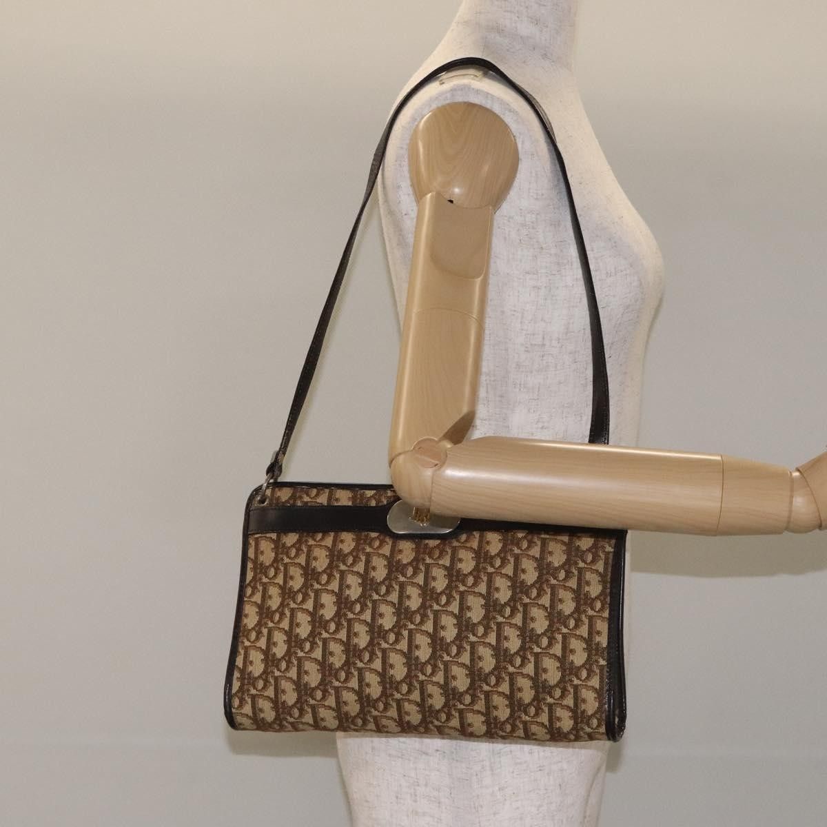 Dior Christian Dior Vintage Trotter Shoulder Bag Canvas Size ONE SIZE - 12 Thumbnail