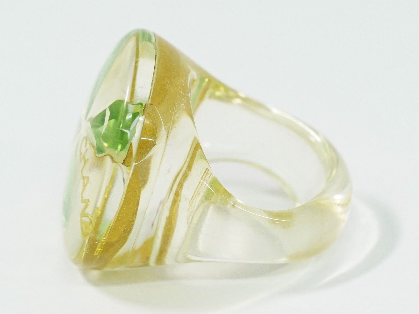 Chanel Chanel Clover Ring Resin Size ONE SIZE - 3 Thumbnail