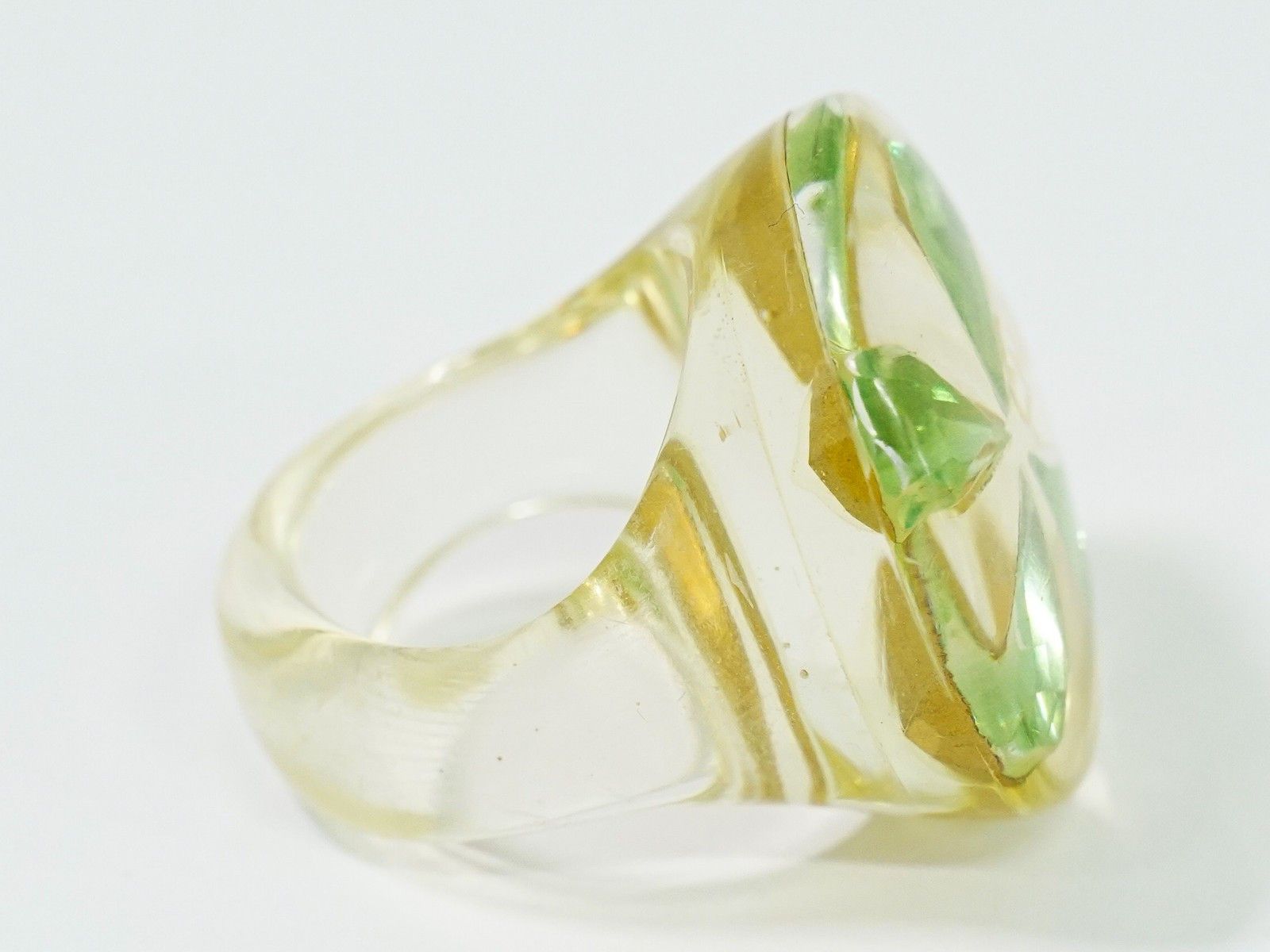 Chanel Chanel Clover Ring Resin Size ONE SIZE - 4 Thumbnail