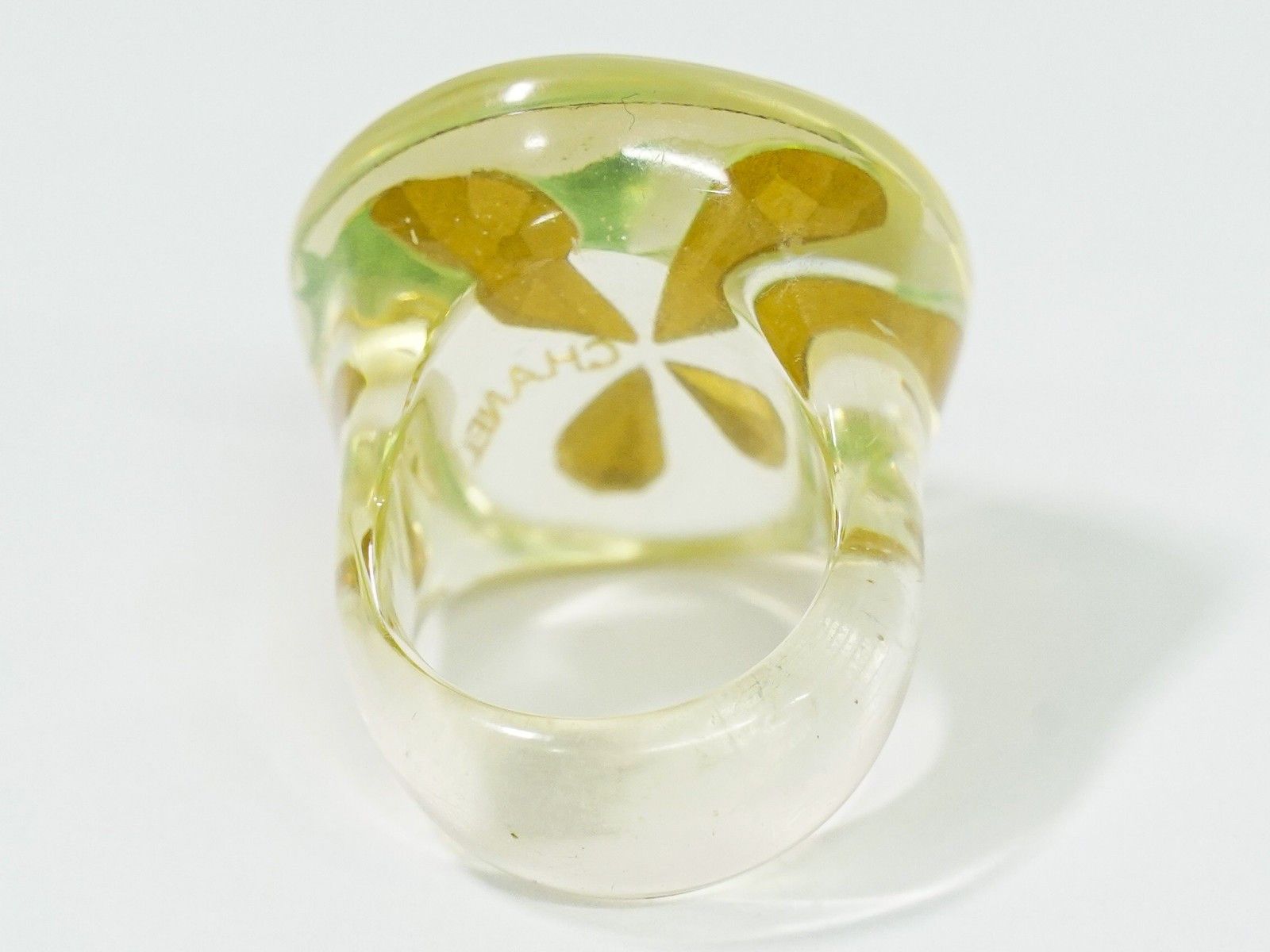 Chanel Chanel Clover Ring Resin Size ONE SIZE - 2 Thumbnail