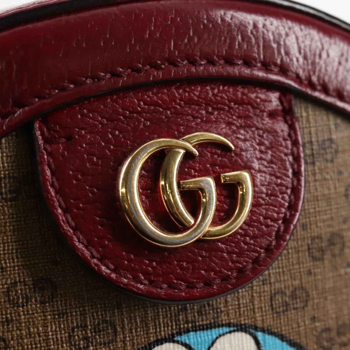 Gucci Gucci Doraemon Round Shoulder Bag Printed Mini GG Coated Canvas Size ONE SIZE - 13 Thumbnail