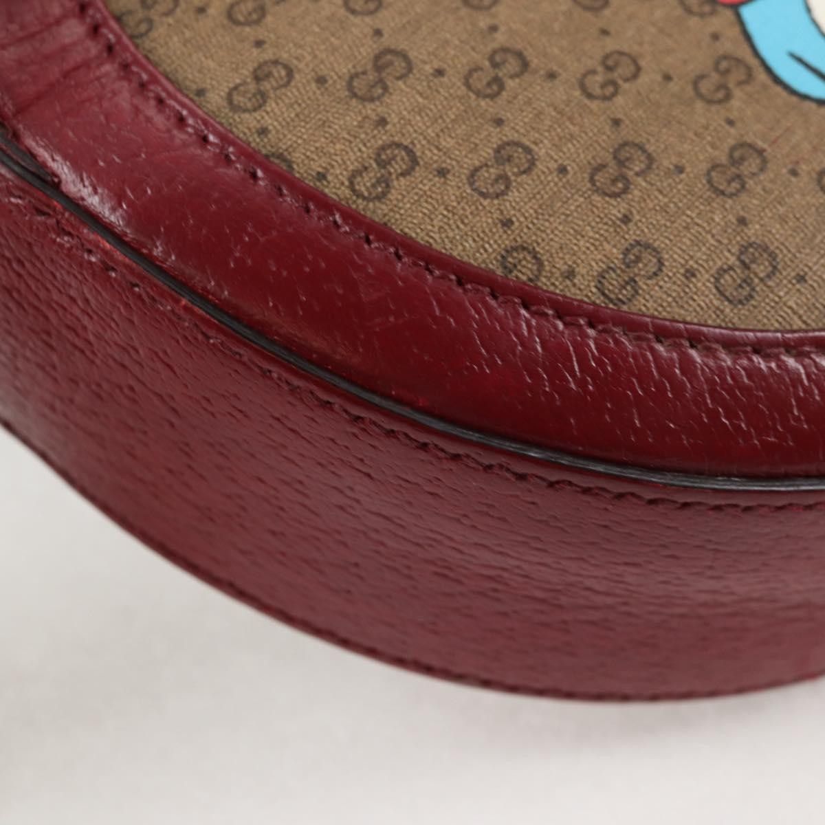 Gucci Gucci Doraemon Round Shoulder Bag Printed Mini GG Coated Canvas Size ONE SIZE - 8 Thumbnail