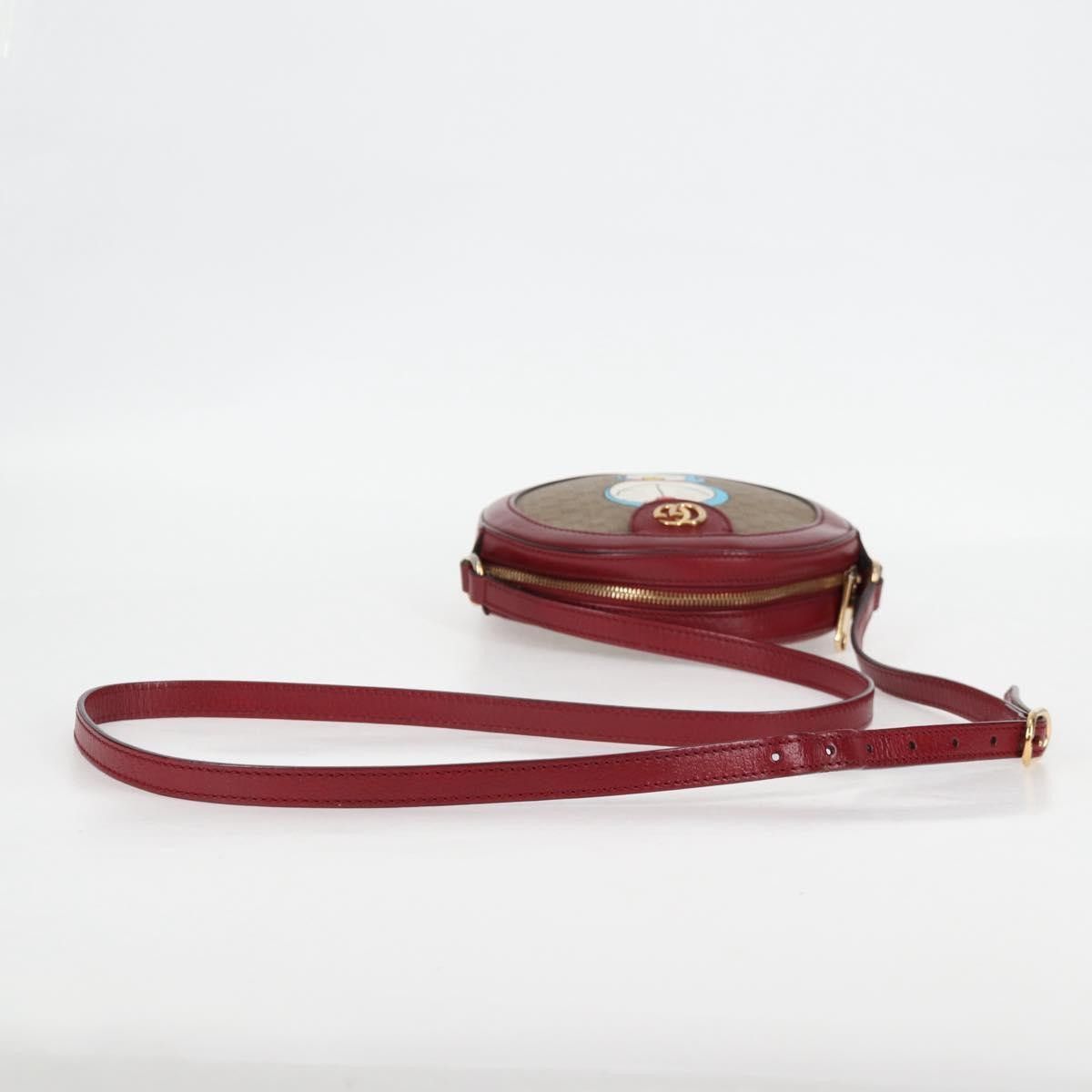 Gucci Gucci Doraemon Round Shoulder Bag Printed Mini GG Coated Canvas Size ONE SIZE - 12 Thumbnail