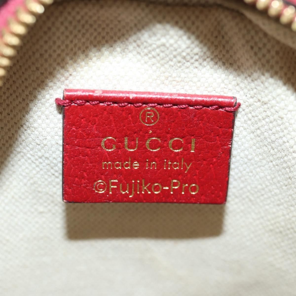 Gucci Gucci Doraemon Round Shoulder Bag Printed Mini GG Coated Canvas Size ONE SIZE - 7 Thumbnail